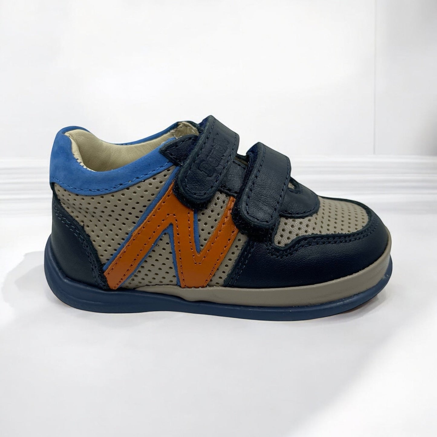 Benox PlayStep Gyerekcipő – Navy & Orange - BenoX webáruház
