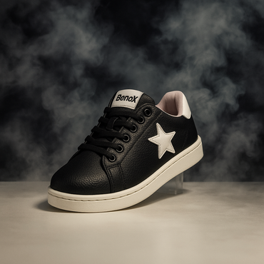 Benox Star Black Gyerekcipő - Fekete