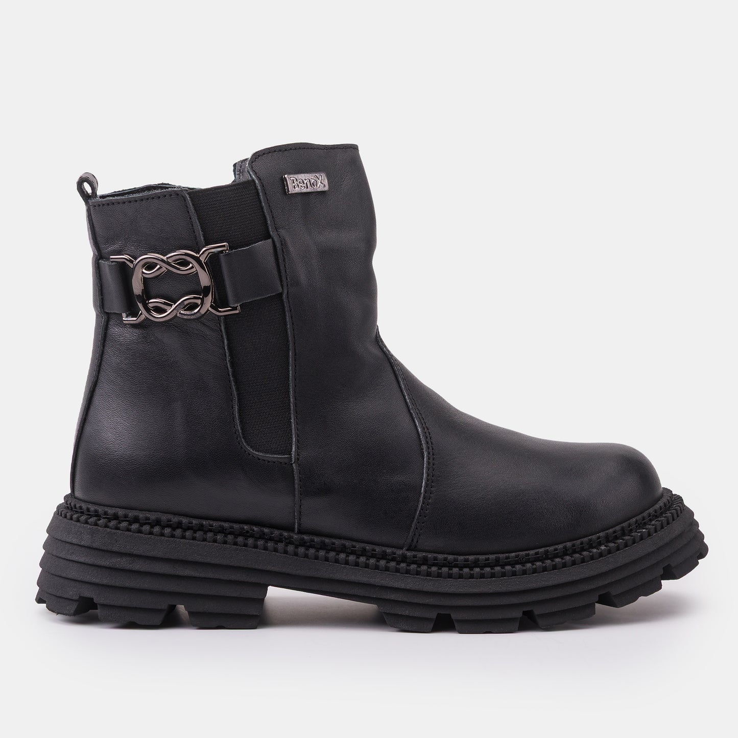 BenoX BlackBuckle gyerek Bokacsizma